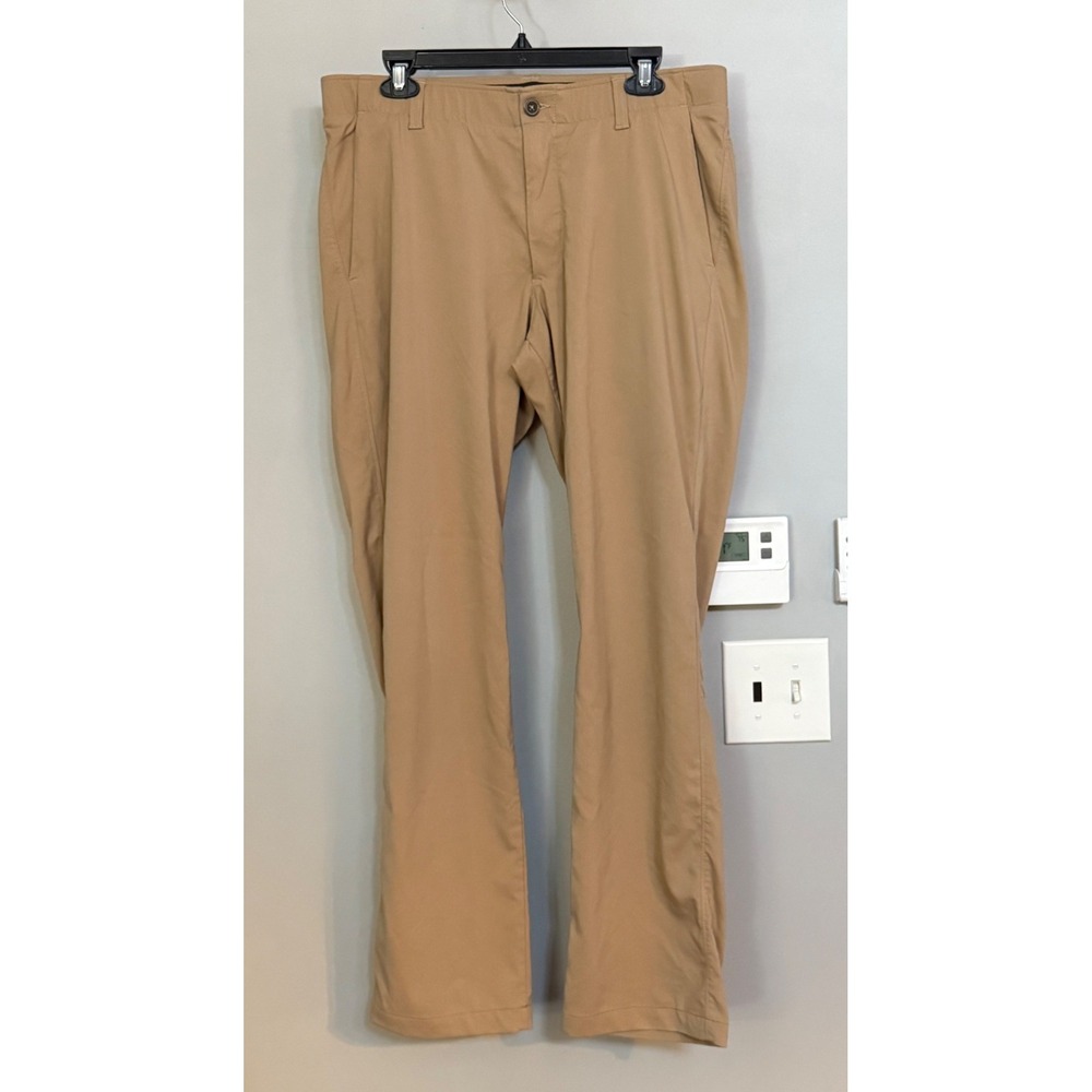 Under Armour Showdown Golf Pants Mens 36 Khaki Tan Stretch Performance Chinos